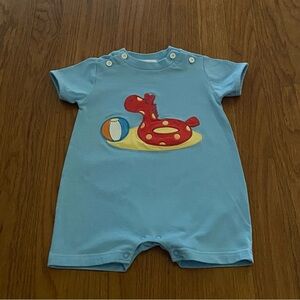 Le Top  One Piece with Patch Beach Dinosaur